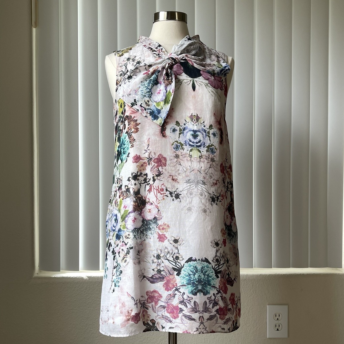 White Pink women's floral Bow mini dress size 6/S | eBay White Pink women's floral Bow mini dress size 6/S | eBay