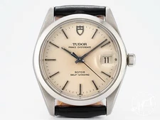 *RARE* Tudor Prince OysterDate SS 34mm Silver Dial Auto Watch 9052/0 w/ Paper