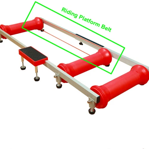 Riding Cycling Training Table Transmission Roller Platform PU Belt Dia 5MM 192CM