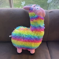 Llama Nanco-Large Fortnite Rainbow Plush Animal-