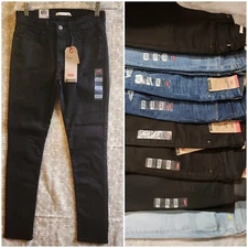 Levi's Women's High Rise Skinny 711, 721, 511, Classic Straight Jeans Choose Sz