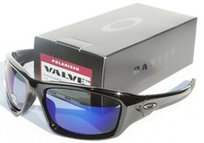 OAKLEY Valve POLARIZED Sunglasses Polished Black/Deep Blue Water NEW OO9236-12