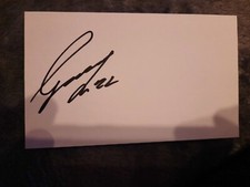 Signed George Oakley Greenock Morton Scottish Football White Index Card