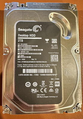 Seagate Desktop HDD ST2000DM001 2TB SATA 3.5'' Internal HDD 7200 RPM Apple iMac