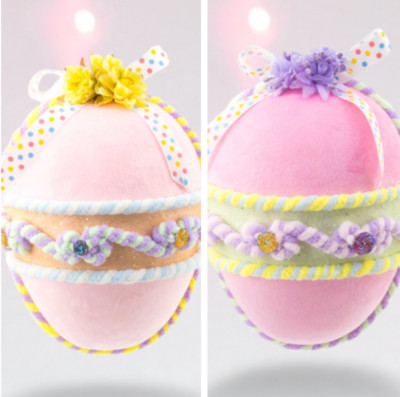 Eggstra Sweet Pink Egg Ornament Spring Easter Christmas Decorations Home Decor
