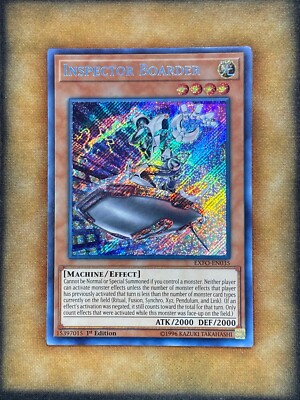 Yugioh Inspector Boarder EXFO-EN035 Secret Rare 1st Ed NM | eBay