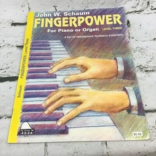 Fingerpower for Piano Organ Level 3 John Schaum Progressive Exercises Music Book
