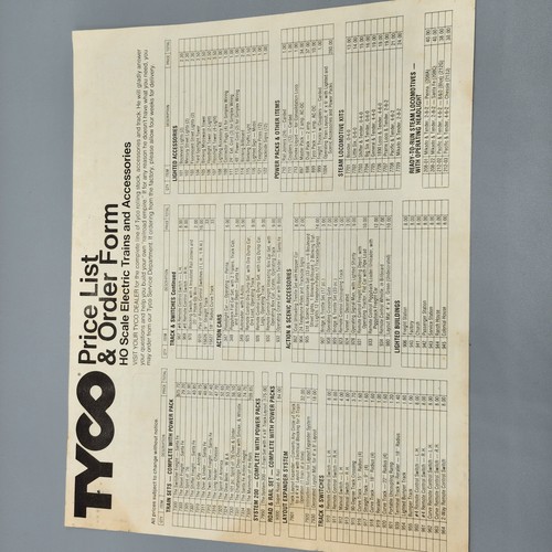 Lot of Model Train Catalogs, Order Sheets, Manuals | TYCO, AHM Rivarossi - Picture 6 of 9