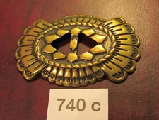 TRINITY CONCHOS LARGE 740C Solid Brass VINTAGE High Quality USA Leather Crafts!