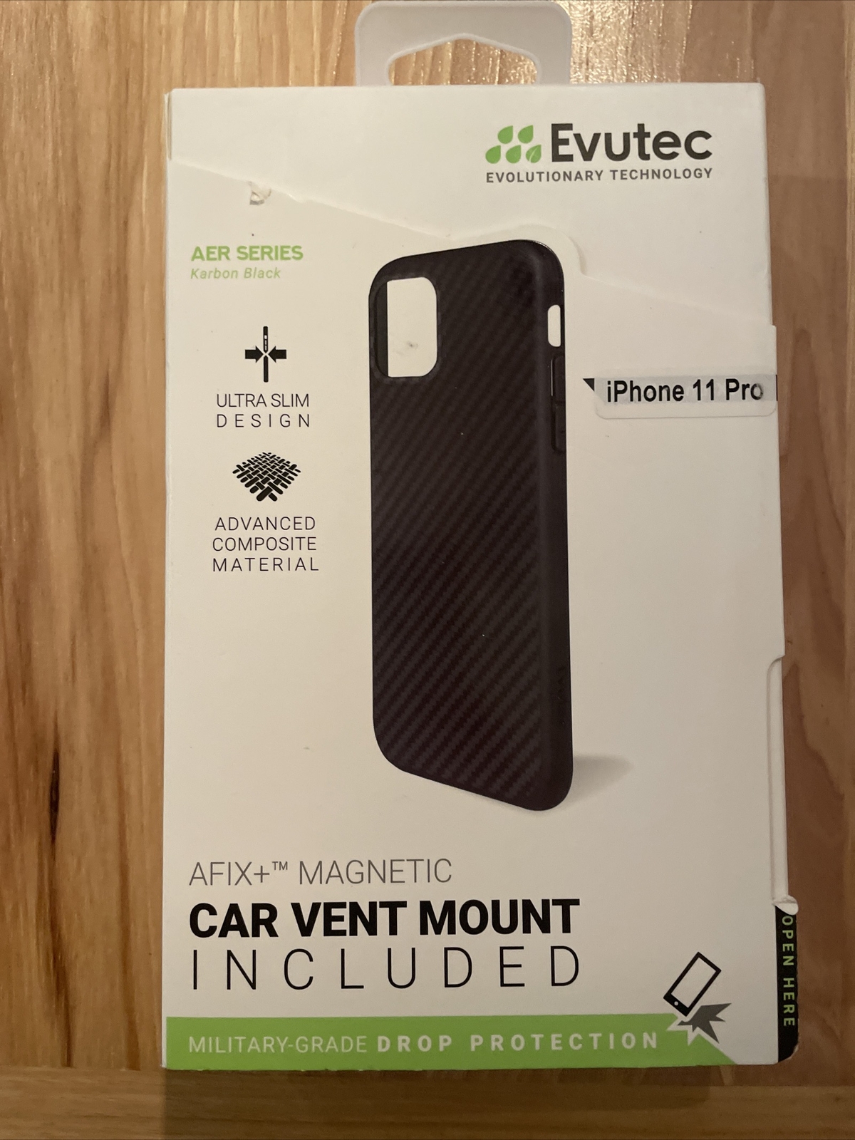 Evutec Karbon iPhone 11 Pro 5.8 Inch, Unique Hard Smooth Heavy-Duty Phone Case