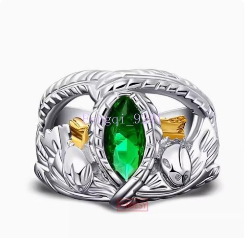 Lord of The Rings Aragorn Ring of Barahir in Sterling Silver