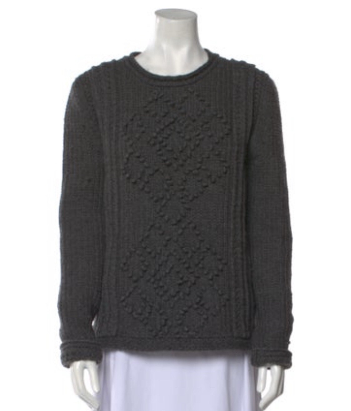 Maglione da uomo Saint Laurent lavorato a maglia con cavo taglia small