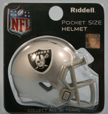 LAS VEGAS RAIDERS NFL SPEED RIDDELL POCKET PRO HELMET UK