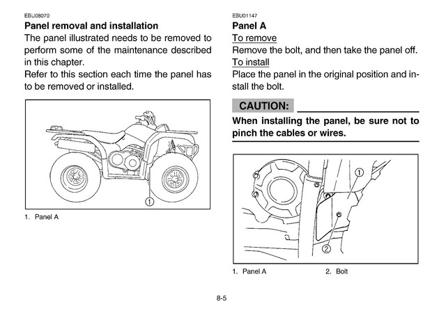 Yamaha Owners Manual Book 2004 Bruin 350 YFM350FAS | eBay