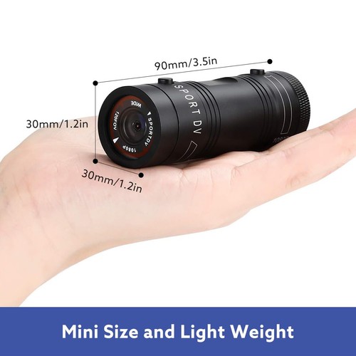 Action Cam 1080P Full HD 120° Weitwinkel Sport Action Kamera Motorrad Helmkamera - Bild 11 von 12