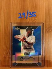 2018 Leaf Metal OSIRIS JOHNSON Blue Prismatic Auto RC 29/35 Marlins 2nd Rnd Pick
