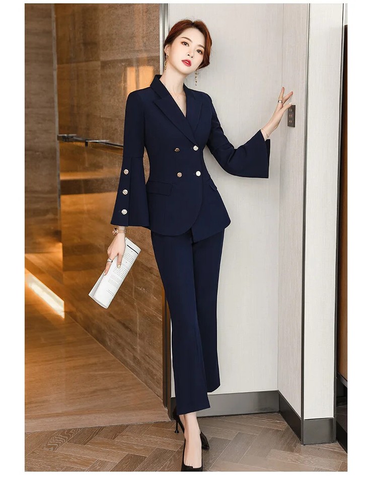 🥰  Women's Casual Suit Jacket Pants 2-Piece Set main image 1