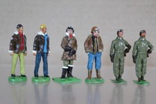 BRITAINS MJ MODE RE PAINTED WWII RAF  USAF PILOTS and AIR CREW od