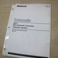 CATERPILLAR 302.5 mini Excavator Hydraulic Schematic Manual repair shop service