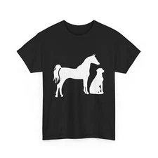 Horse and Dog Shirt, Animal Lovers T-shirt, Dogs Horses Owner Shirt
