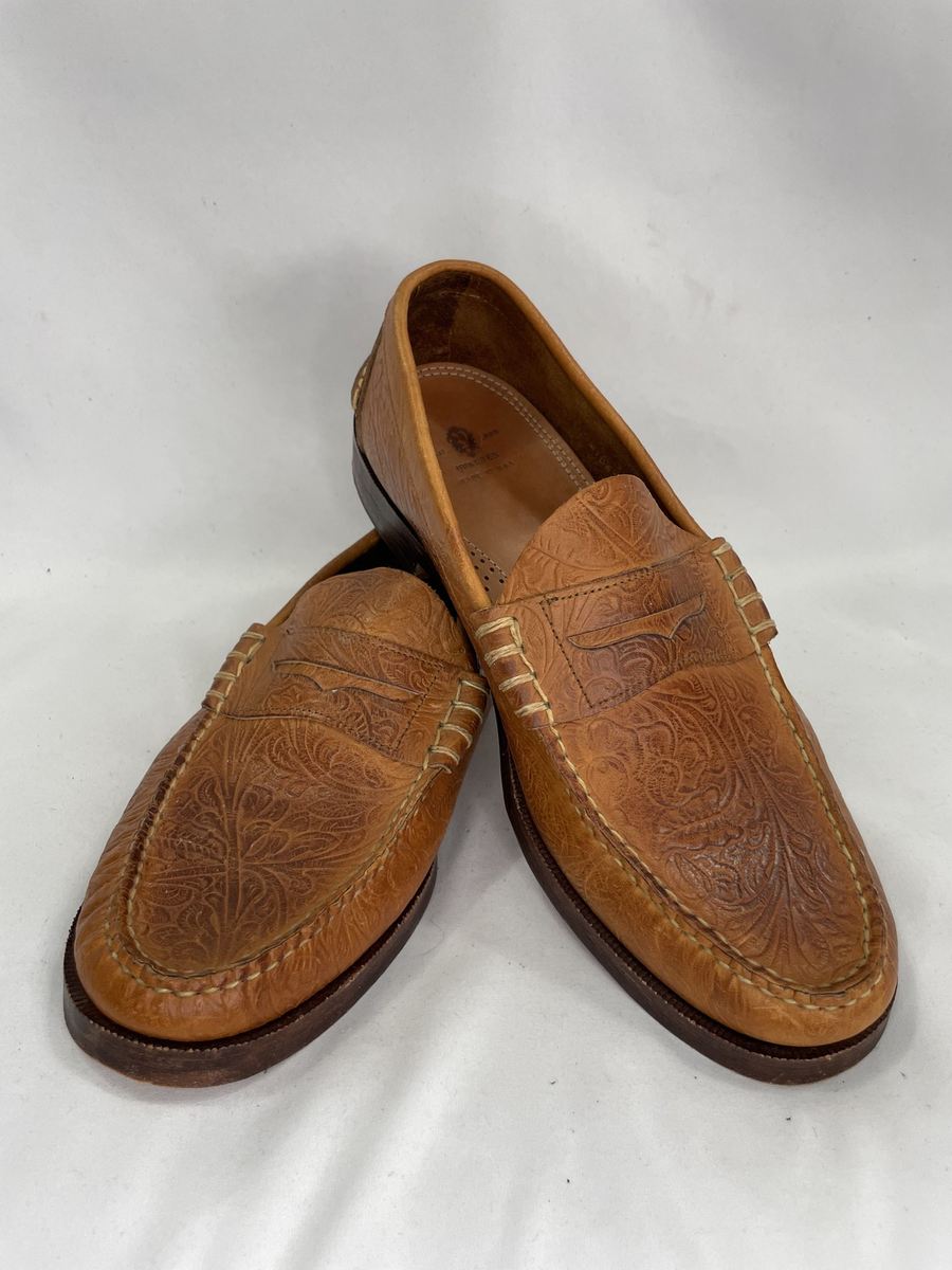 Yuketen vintage Leather Loafers, leather sole, Handmade in USA | eBay