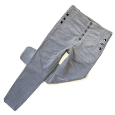 NWT J Brand Natasha Sky High Crop Skinny in Coated Silverspoon Velvet Pants 32