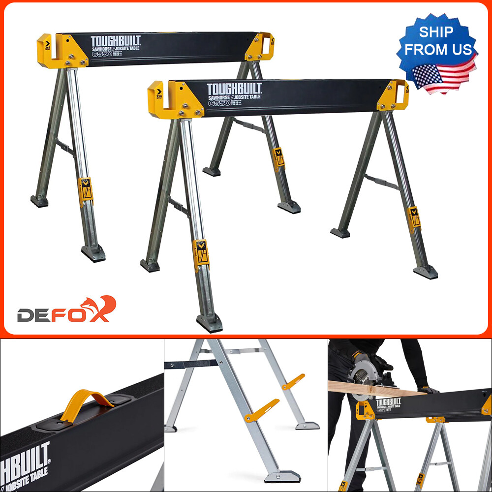 Pack Steel Sawhorse Jobsite Table 42.4 