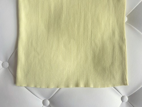 ZARA Damen Top Shirt Neckholder Unterziehpulli Rippenstrick Rollkragen M gelb - Bild 3 von 3