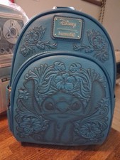 Loungefly Disney Lilo  Stitch Hibiscus Blue Mini Backpack