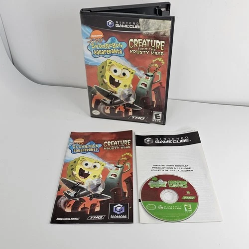 SpongeBob SquarePants: Creature from the Krusty Krab Nintendo GameCube 2006 CIB