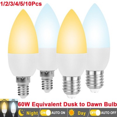 E14/E27 Dämmerung bis Morgengrauen LED-Glühbirnen 5 W = 60 W automatisches Ein/Aus Sonnenlicht Sensor Lampe UK