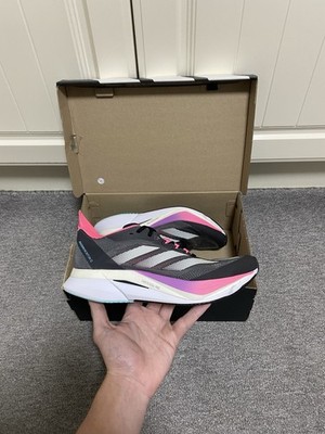 Adidas Adizero Boston 12 W Laufschuhe Turnschuhe grau pink neu mit Karton Größe 6 UK JI4481