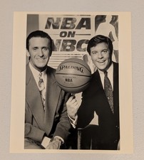 Undated press photo - Bob Costas & Pat Riley - NBA on NBC - 8x10