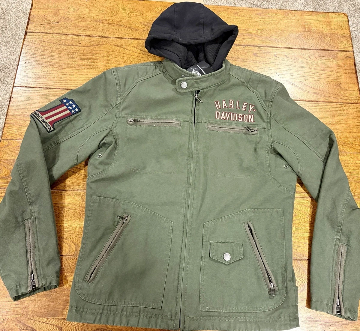 ジャケット・アウター Harley-Davidson Military Cotton Jacket Harley-Davidson Green Coats, Jackets & Vests for Men for Sale