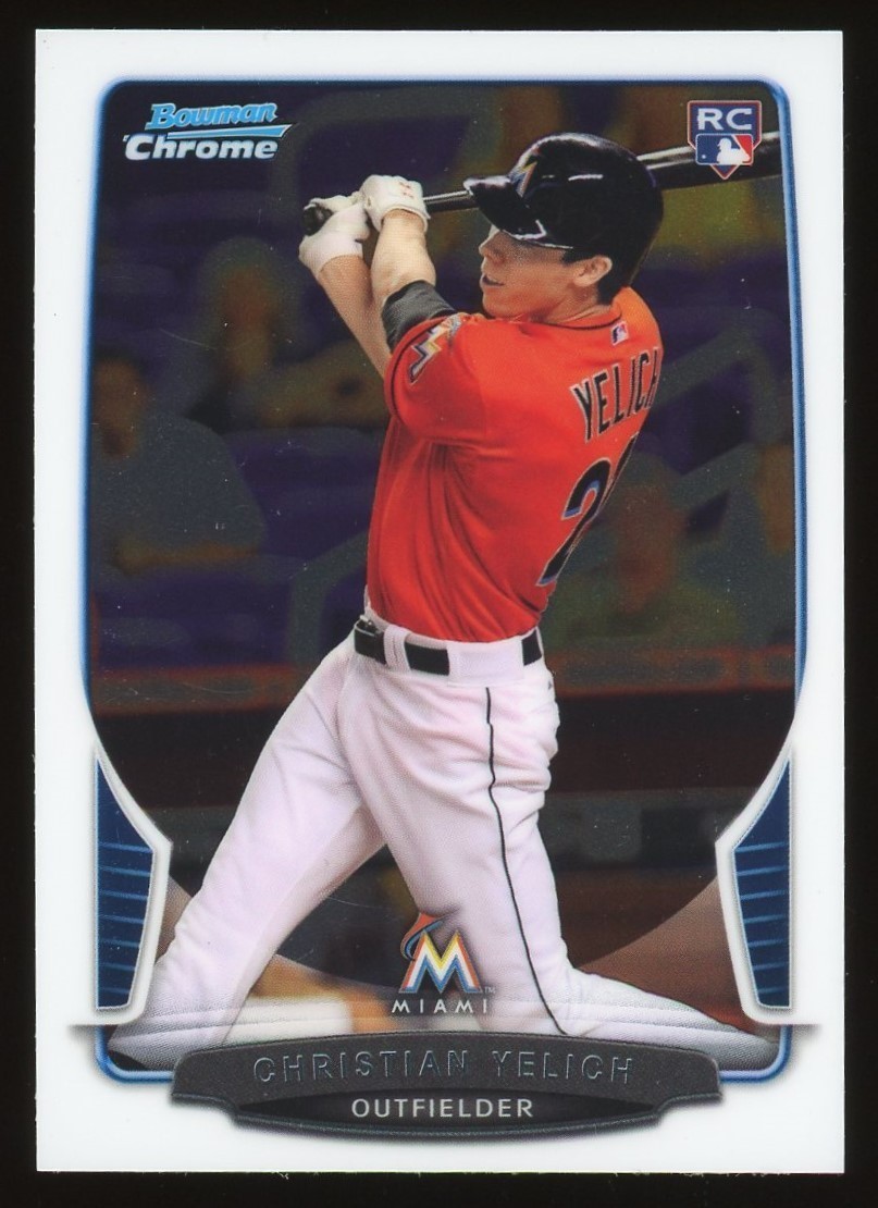 2013 Bowman Chrome Draft Christian Yelich #40 Rookie
