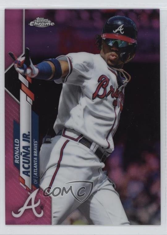 2020 Topps Chrome Pink Refractor Ronald Acuna Jr Ronald Acuña Jr #112 0tk7