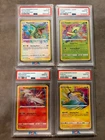 POKEMON SWORD & SHIELD RAYQUAZA, CELEBI, RESHIRAM, AND RAIKOU PSA 10