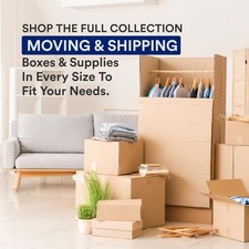 BOX USA Moving Boxes Medium 18"L x 14"W x 12"H 10-Pack