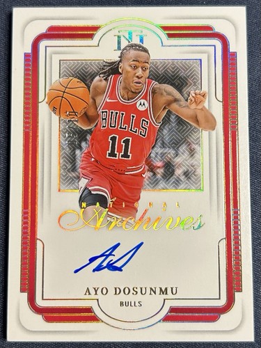 Ayo Dosunmu #24 2024 Panini National Treasures National Archives Ink card