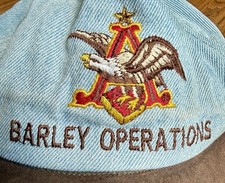 Anheuser Busch Ralston Wyoming Barley Ops Employee Factory Hat Cap