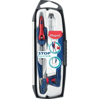Maped Zirkelkasten Stop System, 3-teilig, blau 1 bis 60 Stk SPARE 69%