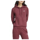 adidas Essentials Small Logo Feel Cozy Hoodie Womens Red Casual Outerwear JD1362