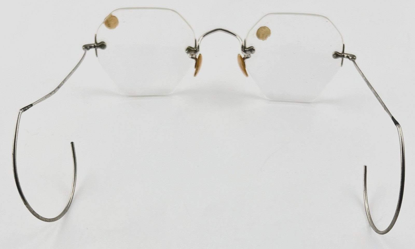 Antique Octagonal Rimless Spectacles Reading Glas… - image 6