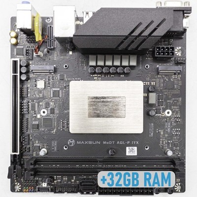 Motherboard with Core i9 12900H Processor 32GB RAM and Cooler M-ITX Gaming