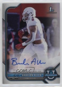 2021-22 Bowman U Bowman Chrome Prospect Auto Braelon Allen #BCPA-BA Auto