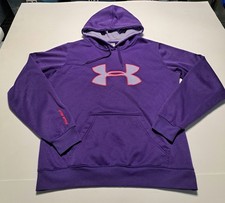 Under Armour Women's Medium Hoodie Pullover Purple Jacket