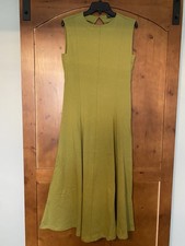 ASOS Design Cotton Sleeveless Green Midi Dress Size US 10