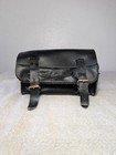 Harley Davidson Black Leather Motorcycle Handlebar Fork Tool Bag Pouch