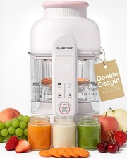 Baby Food Maker with Auto Steam Blend, 9-in-1 Baby Puree Maker with Food-gl...