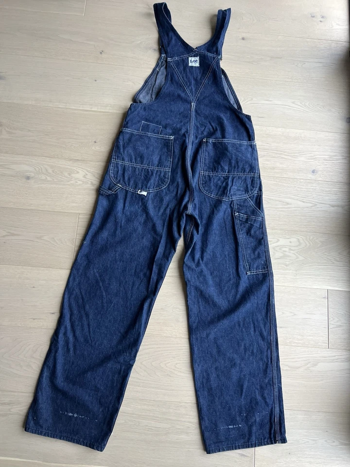 Lee Denim Overalls  Vintage 32-34 Waist - Image 4 of 4